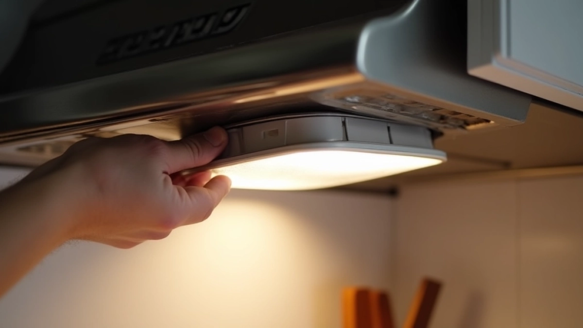 Jak założyć filtr węglowy do okapu podszafkowego Amica