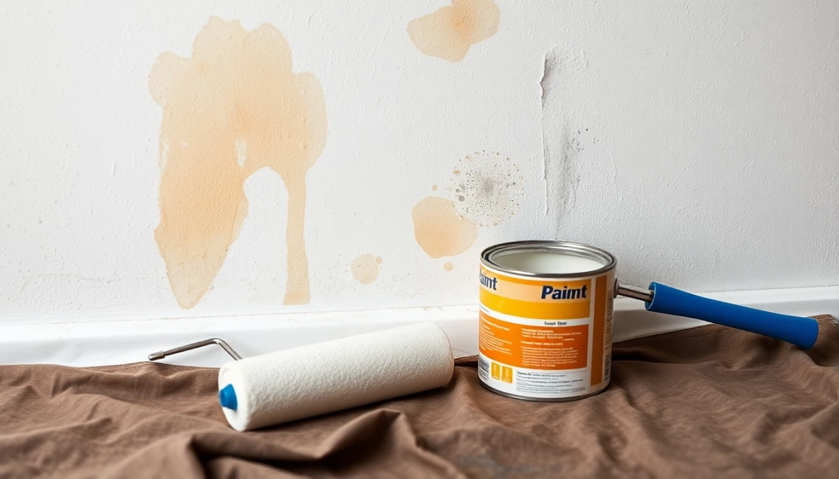 jak zamalować plamy na ścianie