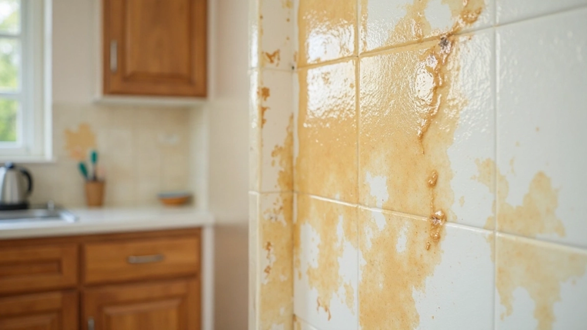 Jak zamalować tłuste plamy na ścianie