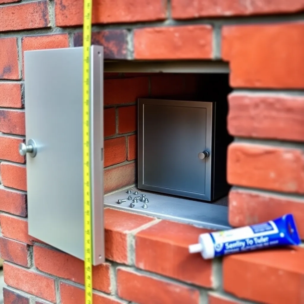 Jak zamontować drzwiczki rewizyjne do komina