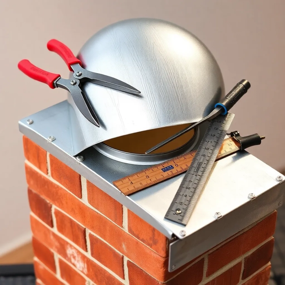 Jak zrobić daszek na komin z blachy