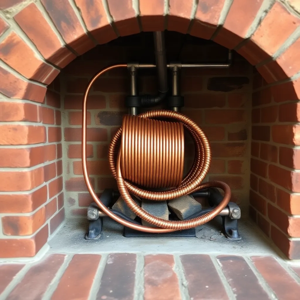 Jak zrobić wężownicę do kominka