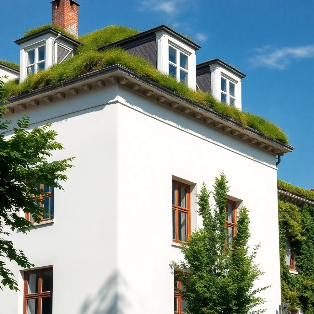 Jaka elewacja do zielonego dachu