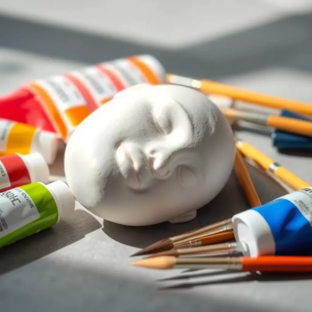 Jakie farby do malowania figurek gipsowych