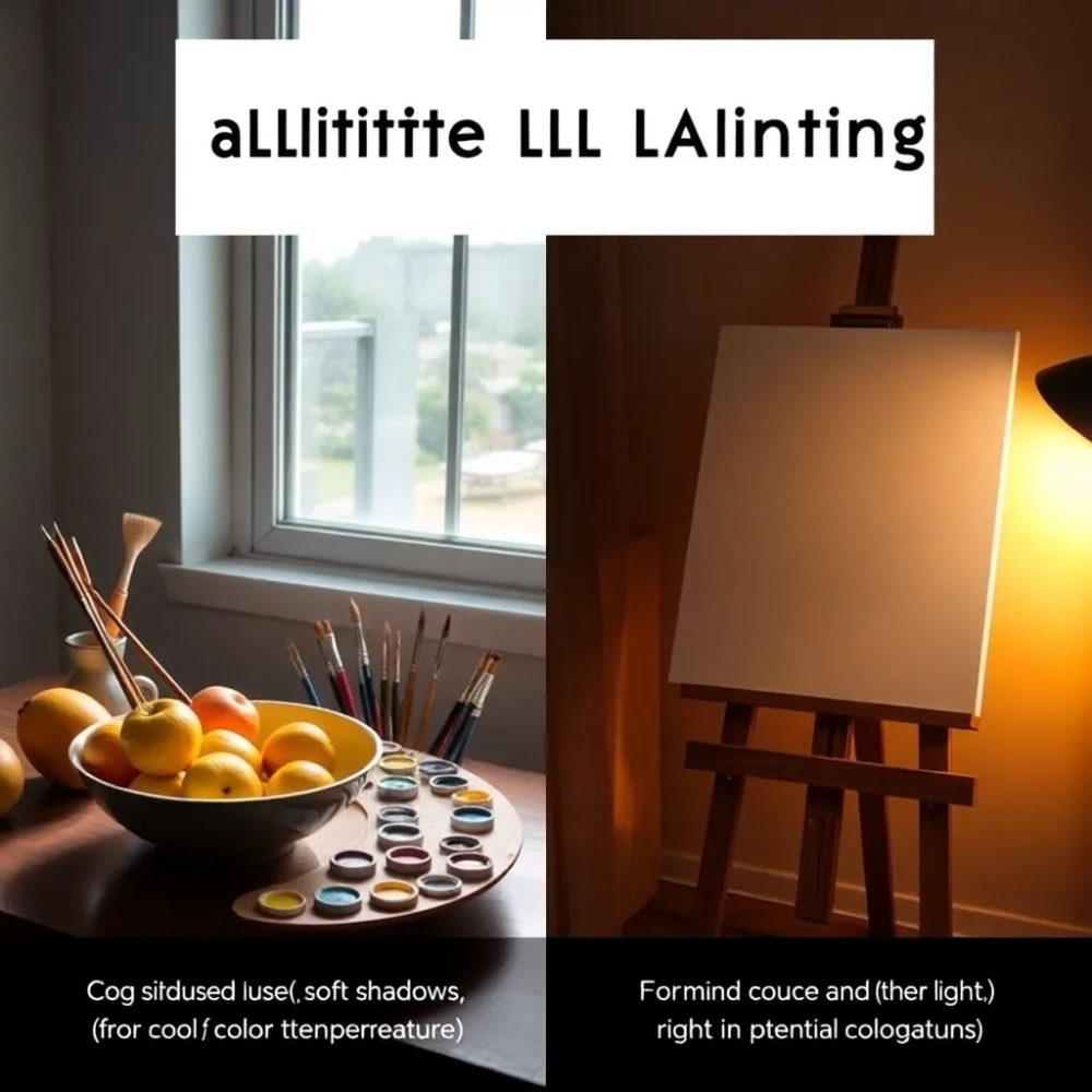 Jakie światło do malowania obrazów