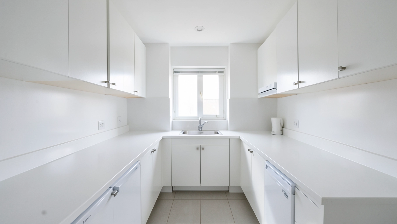 Jasne farby do małej kuchni