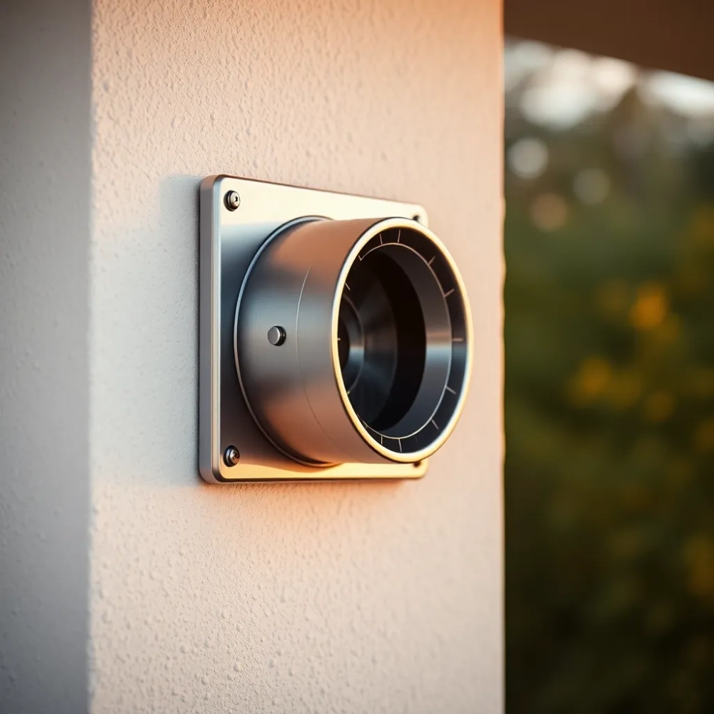 Komin do gazu przez ścianę