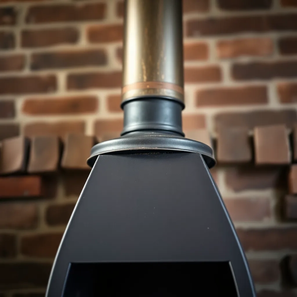 Komin do kominka stalowy