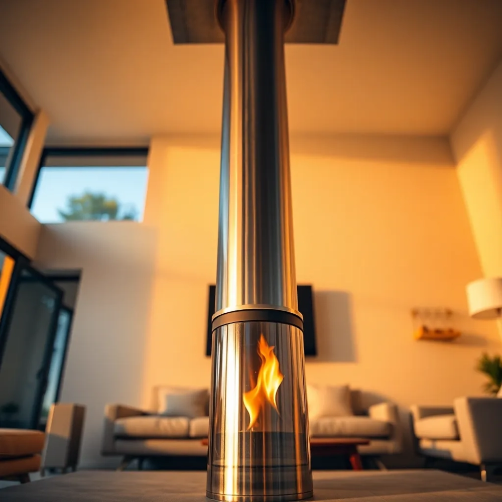 Komin do kominka wolnostojącego