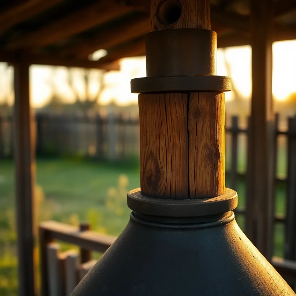 Komin do wędzarni drewnianej