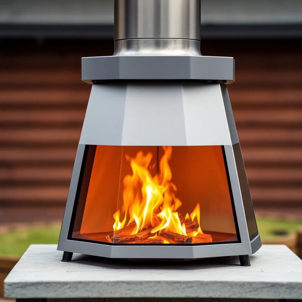 Komin stalowy do kominka