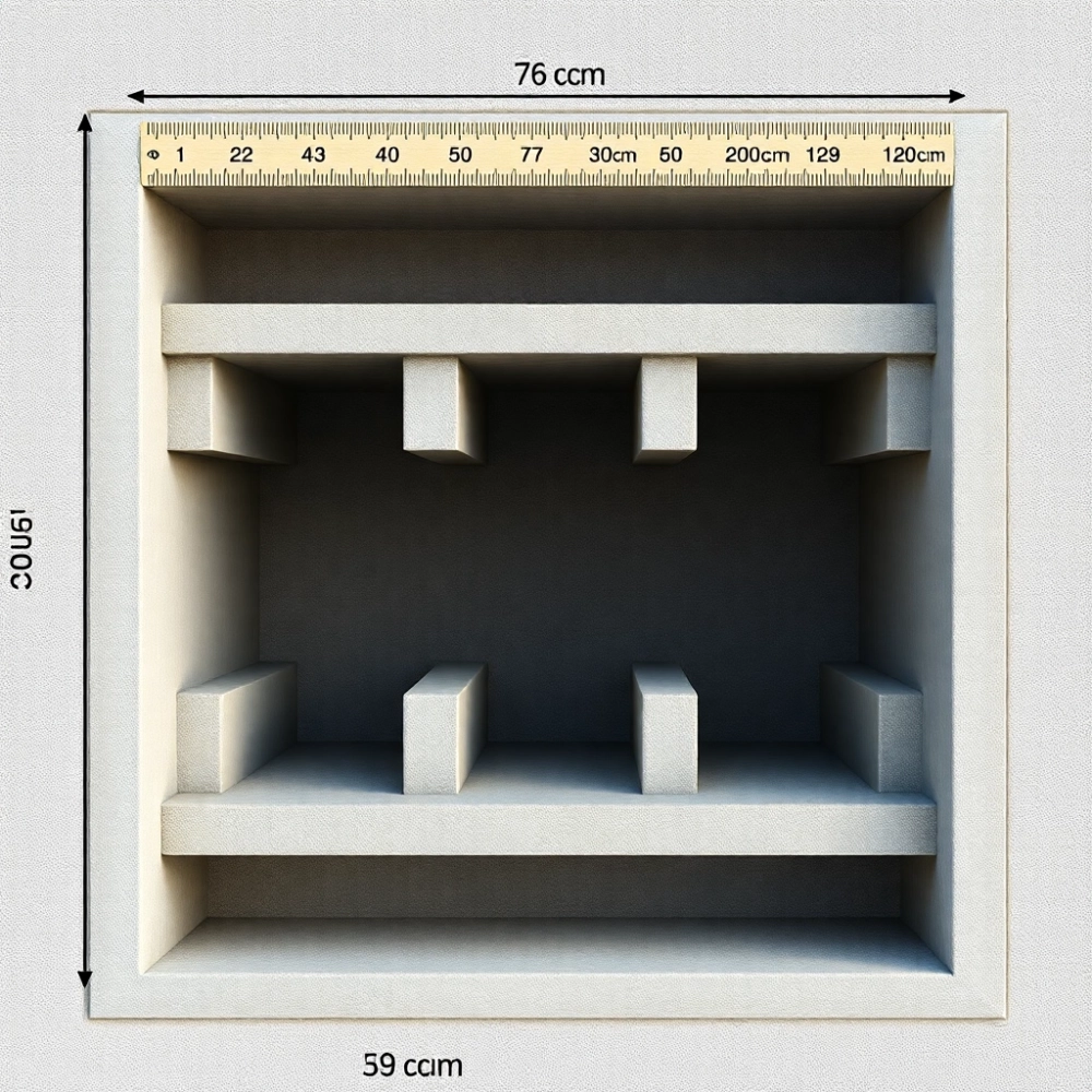 komin wentylacyjny 3kanałowy wymiary