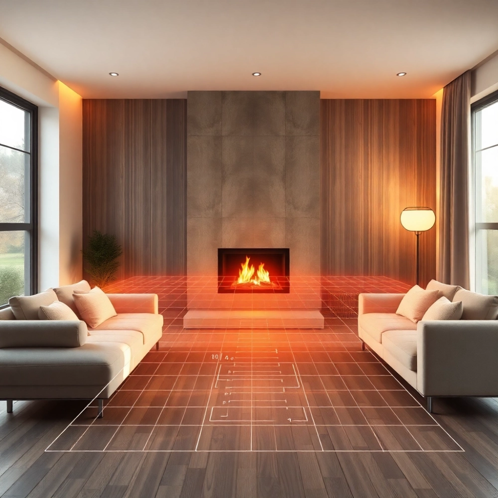 Kominek 10 kW ile ogrzeje