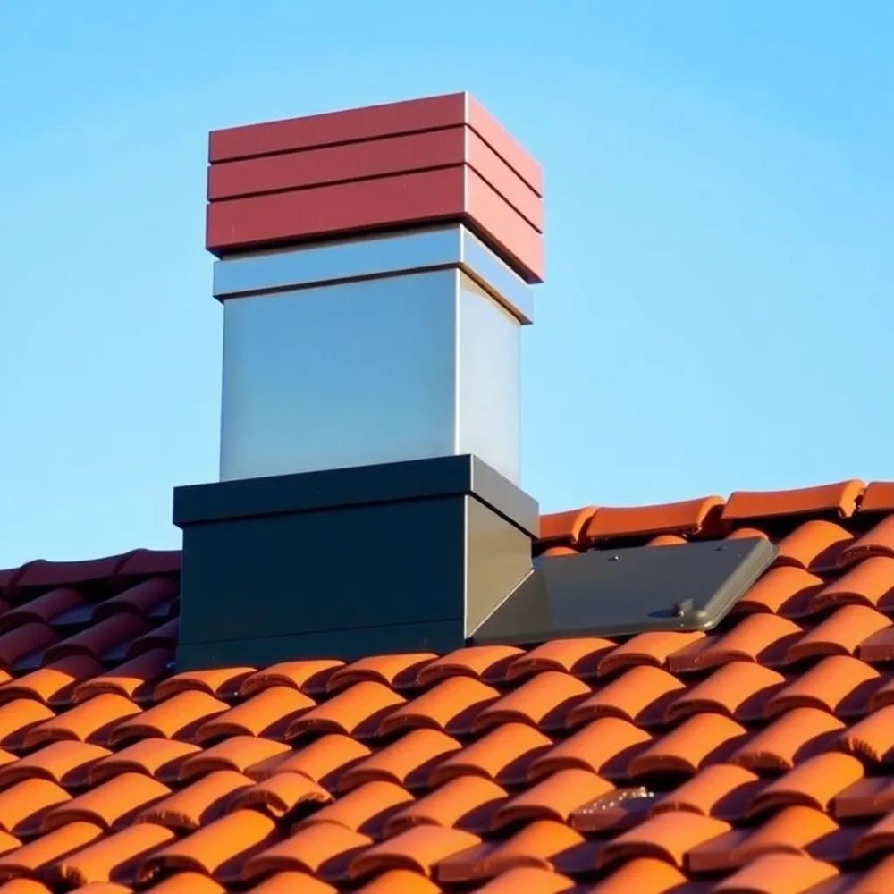 Kominek dachowy do rekuperacji