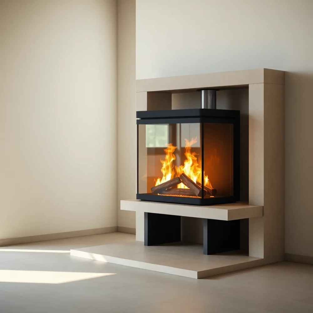 Kominek z płaszczem wodnym 8 kW