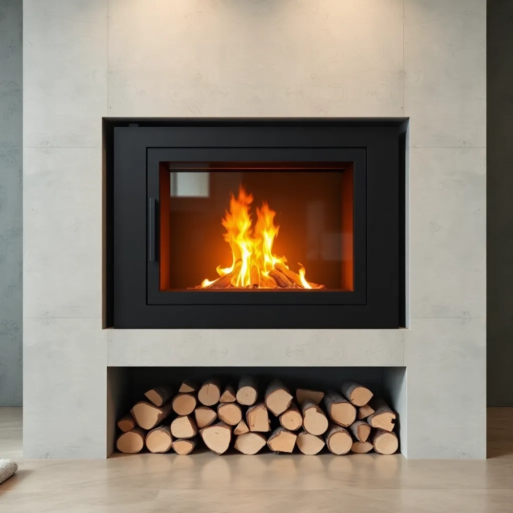 Kominek z zamkniętą komorą spalania