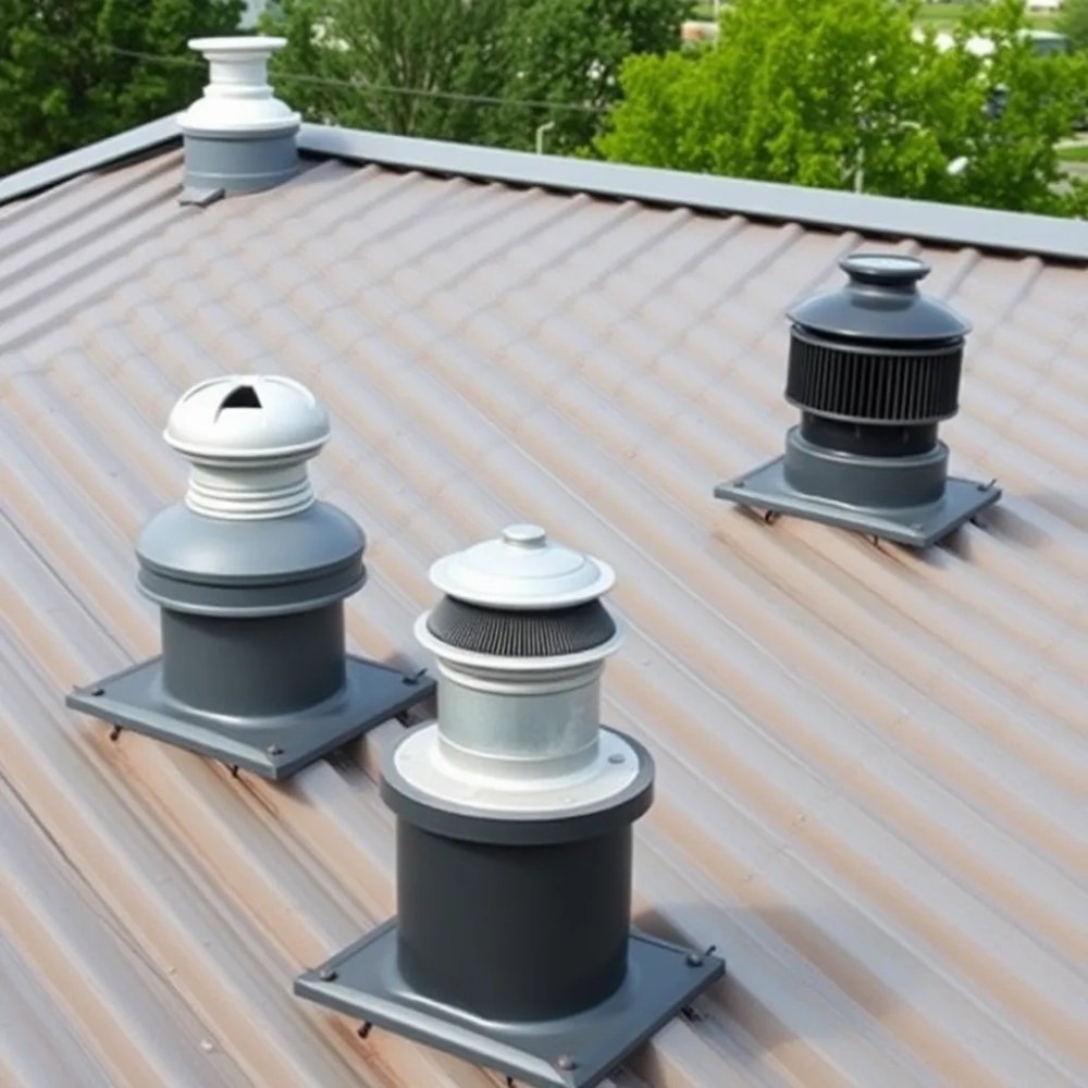 Kominki wentylacyjne do blachy trapezowej