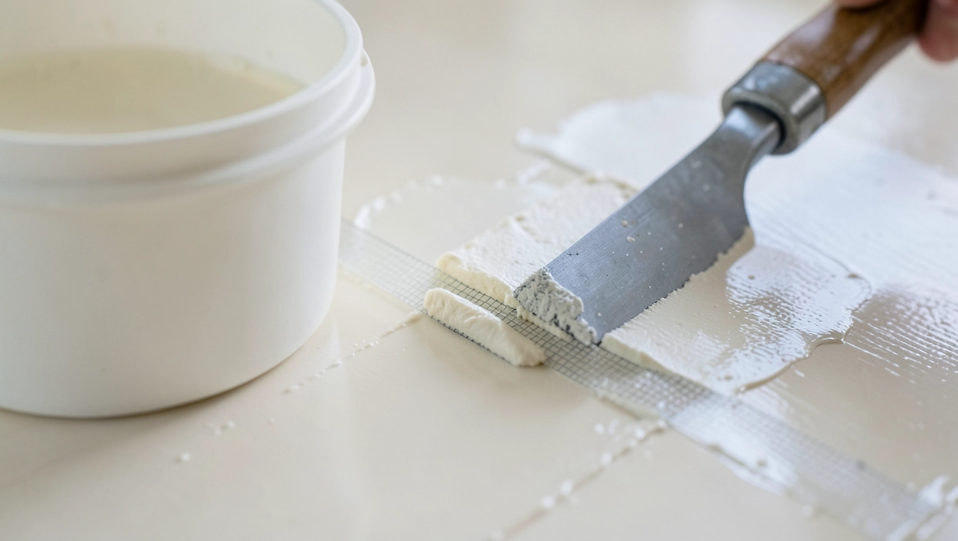 Kroki nakładania gładzi na farbę olejną