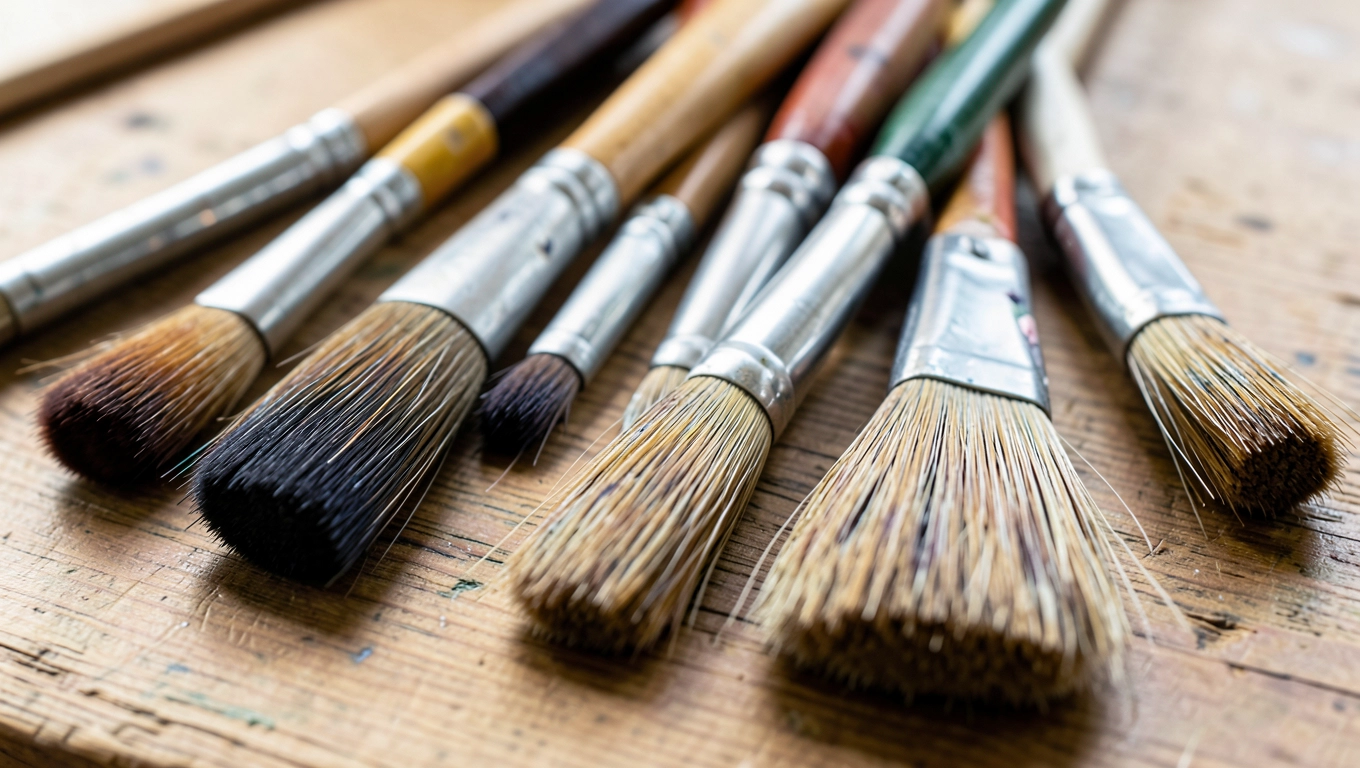 Kształty pędzli i ich zastosowanie w malarstwie olejnym