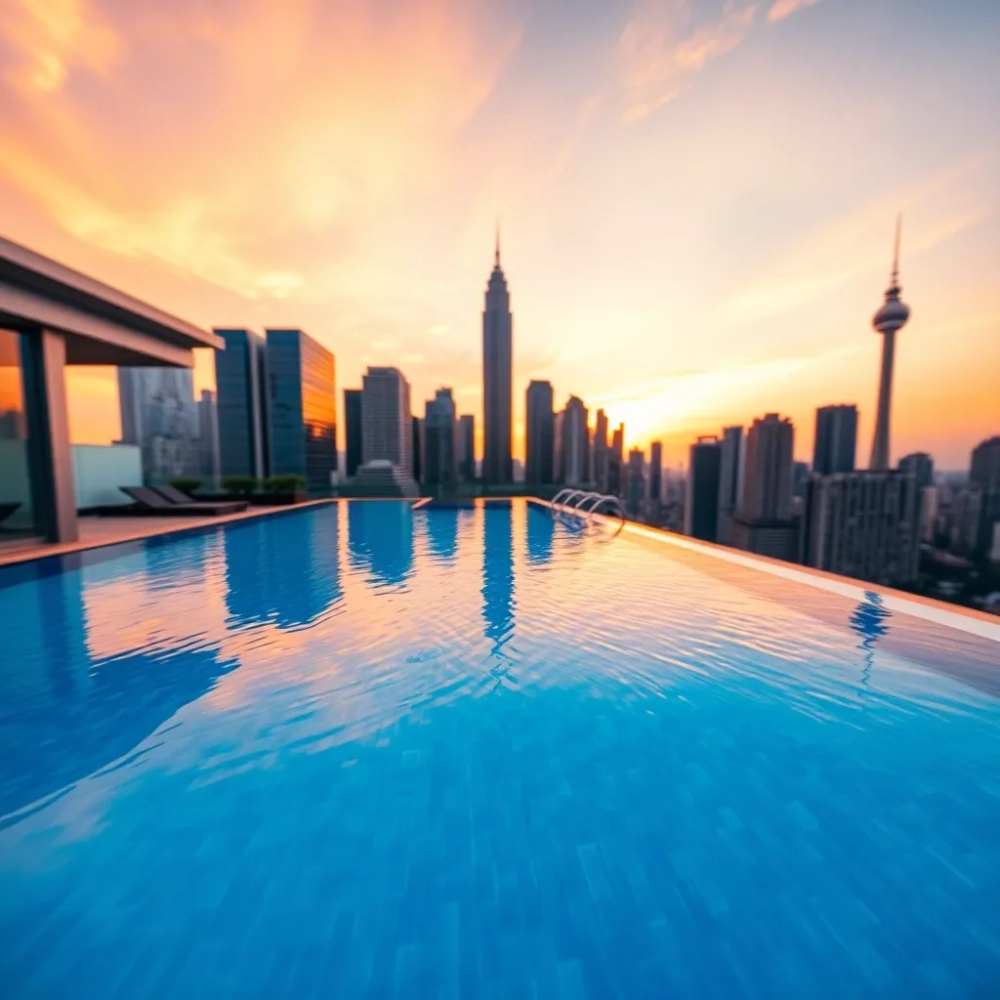 Kuala Lumpur Hotel z basenem na dachu