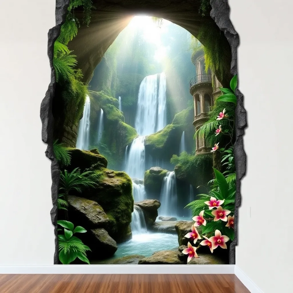 Malowanie 3D na ścianie