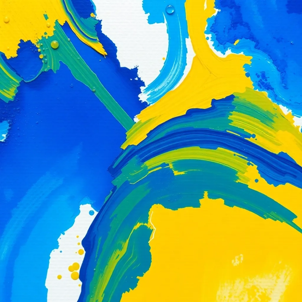 Malowanie akrylami na papierze