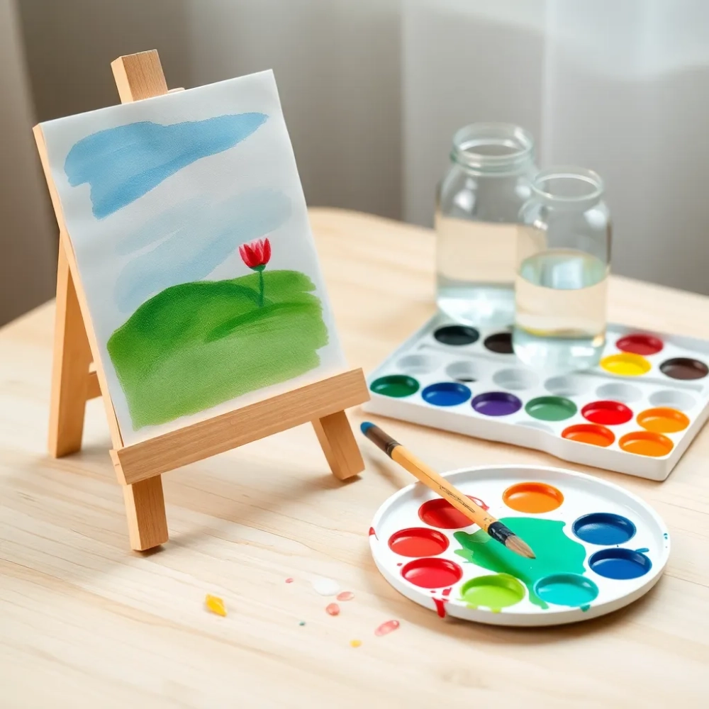Malowanie akwarelami dla dzieci