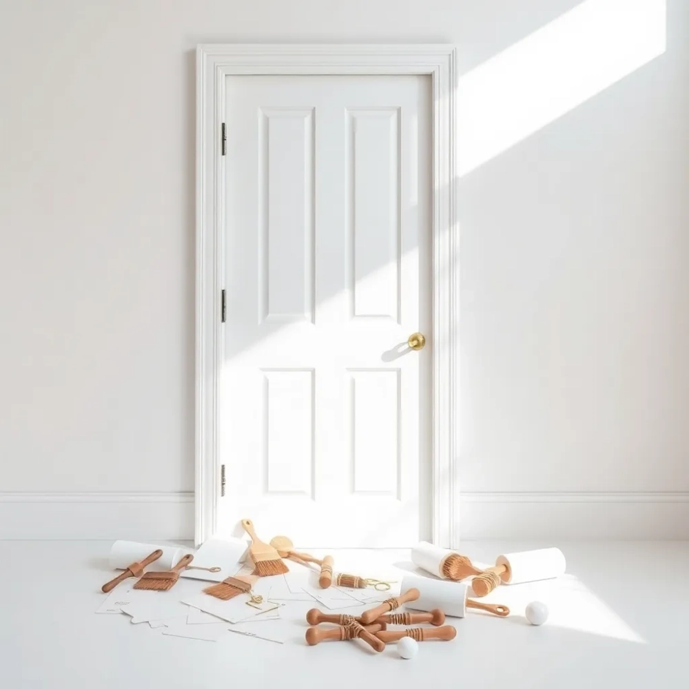 Malowanie drzwi wewnętrznych na biało cena