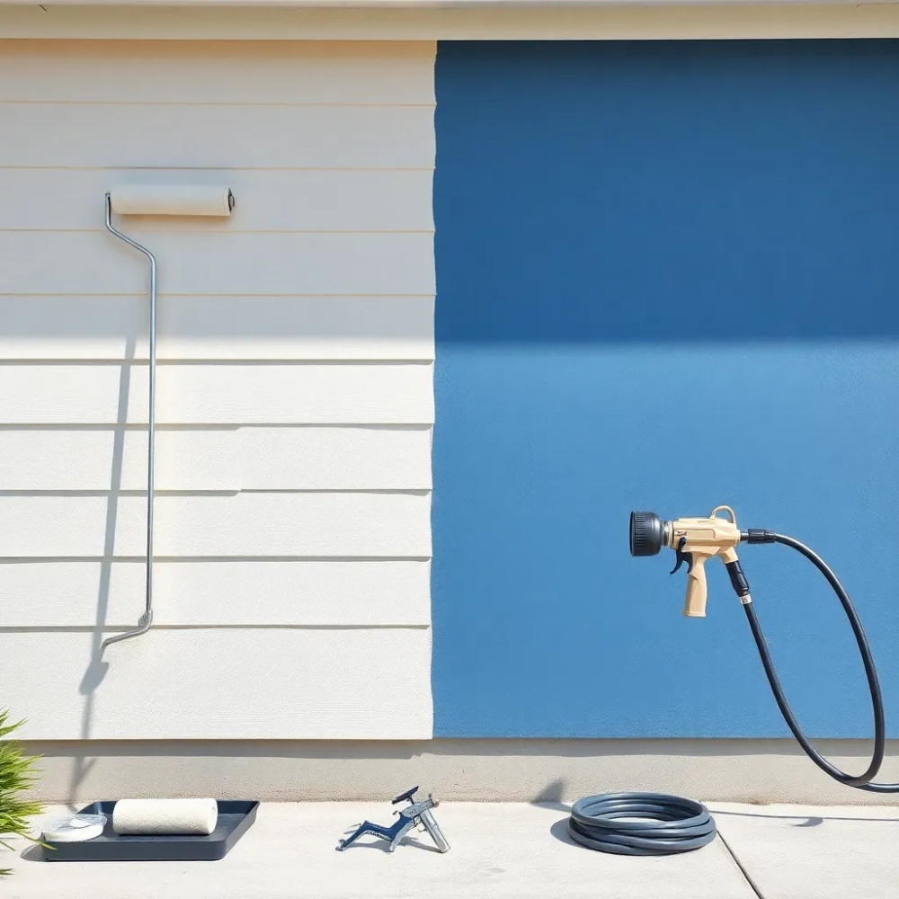 Malowanie elewacji natryskowe czy wałkiem