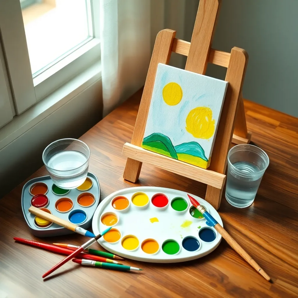 Malowanie farbami akrylowymi dla dzieci