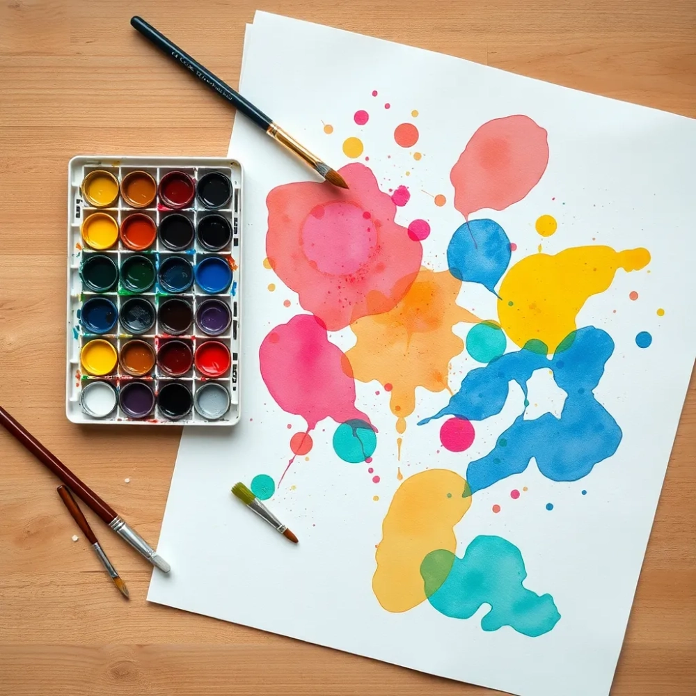 Malowanie farbami co rozwija