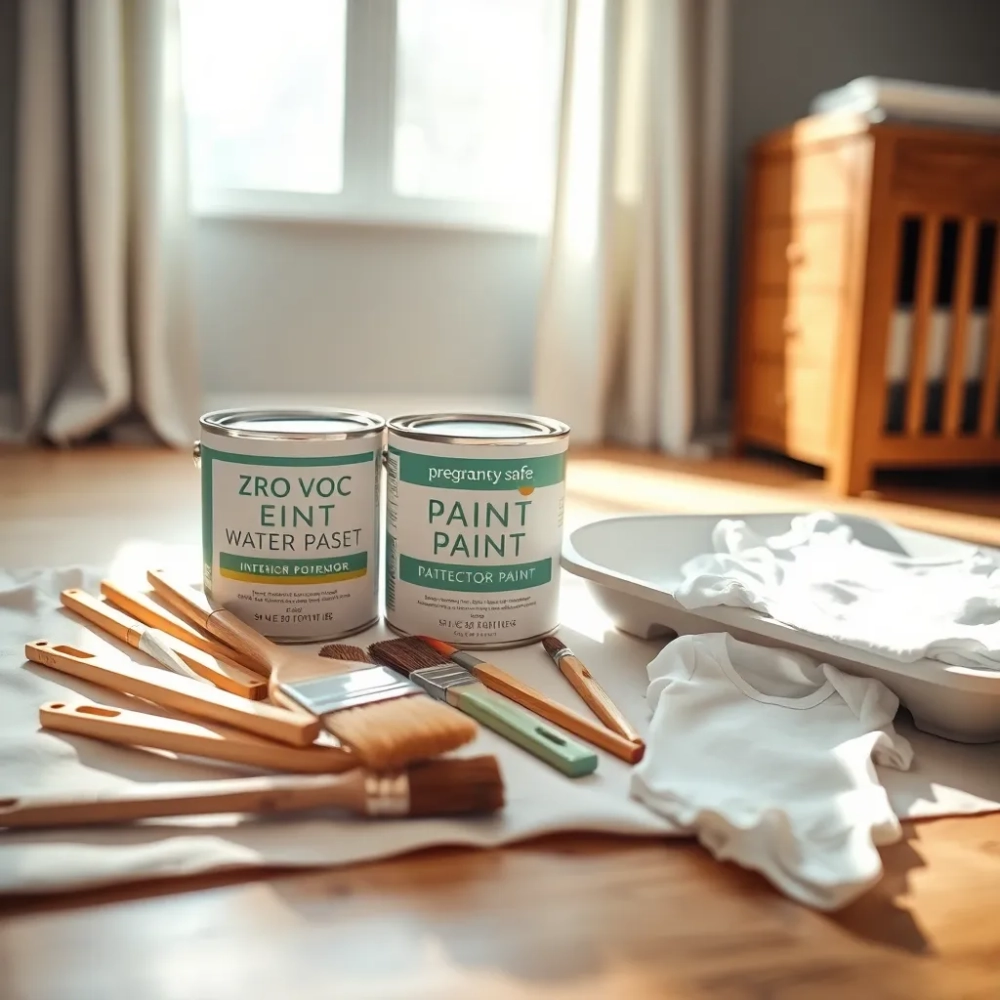 Malowanie farbami w ciąży