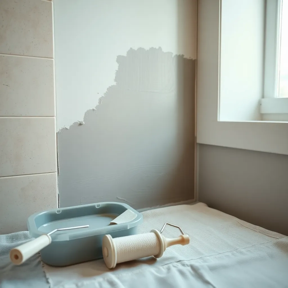 Malowanie kafelek w łazience