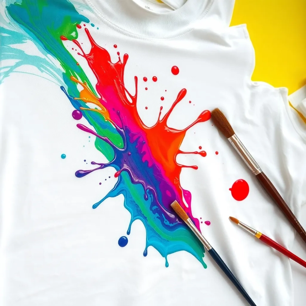 MALOWANIE KOSZULEK farbami akrylowymi
