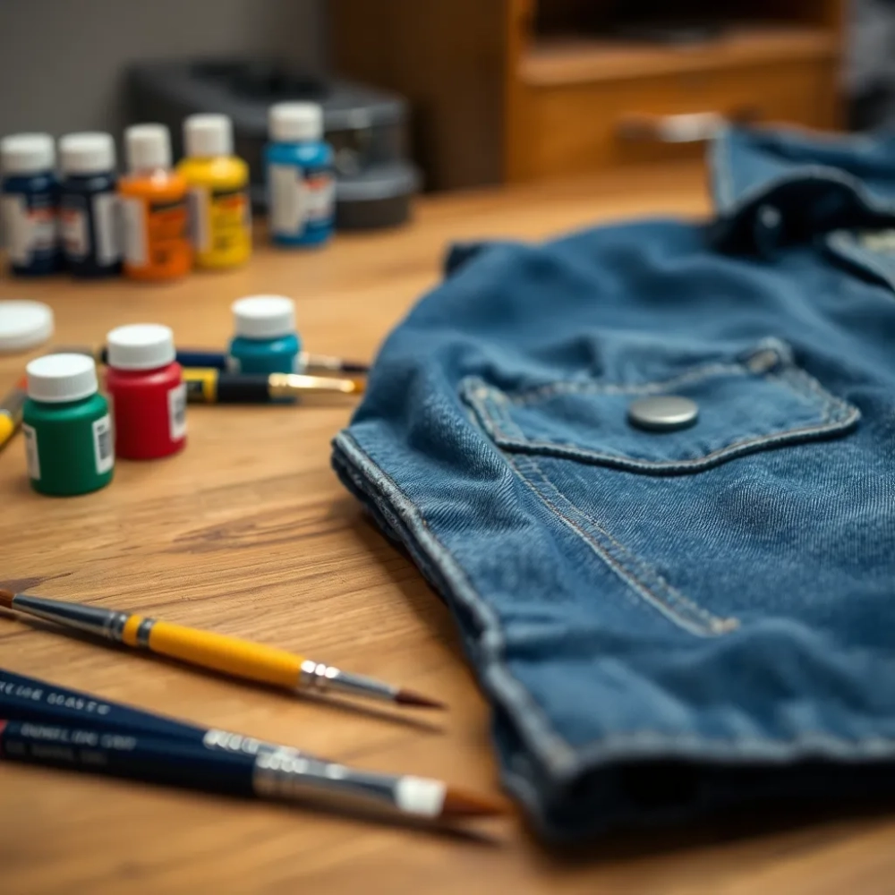 Malowanie kurtek jeansowych cena