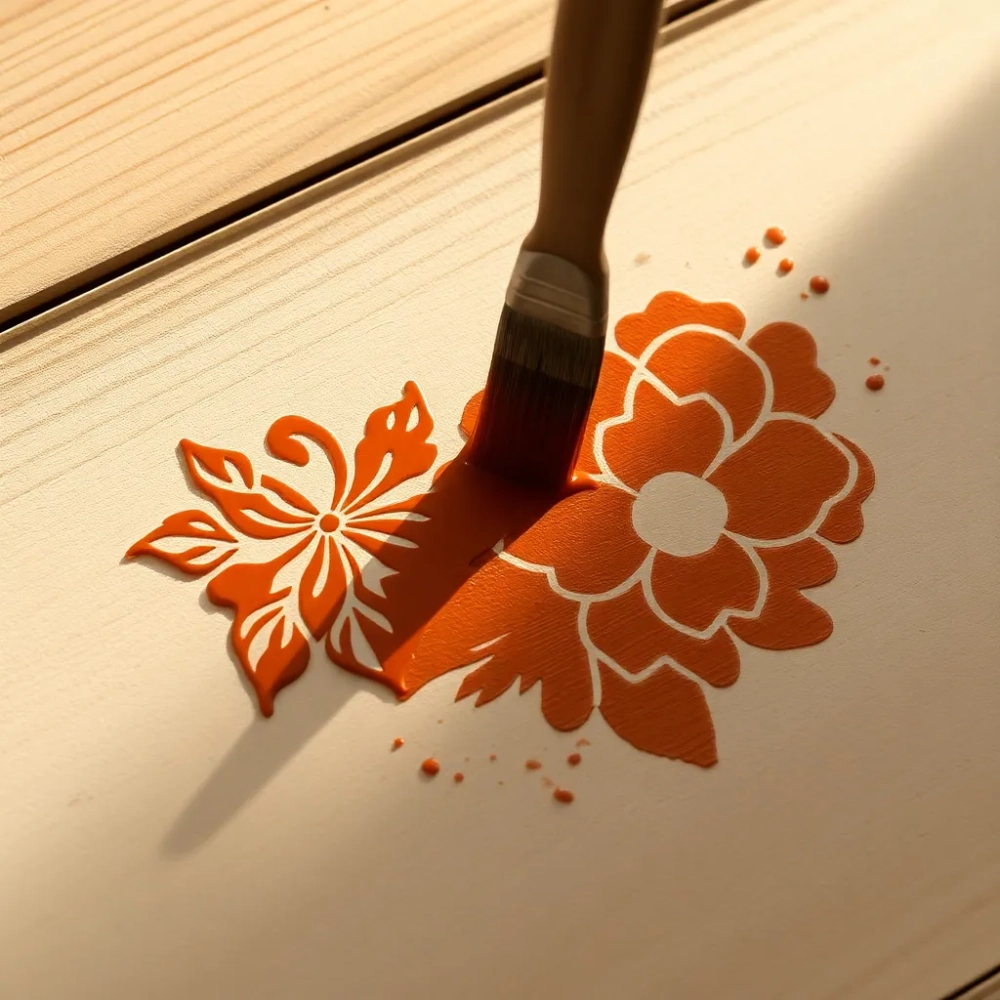 Malowanie na drewnie szablony