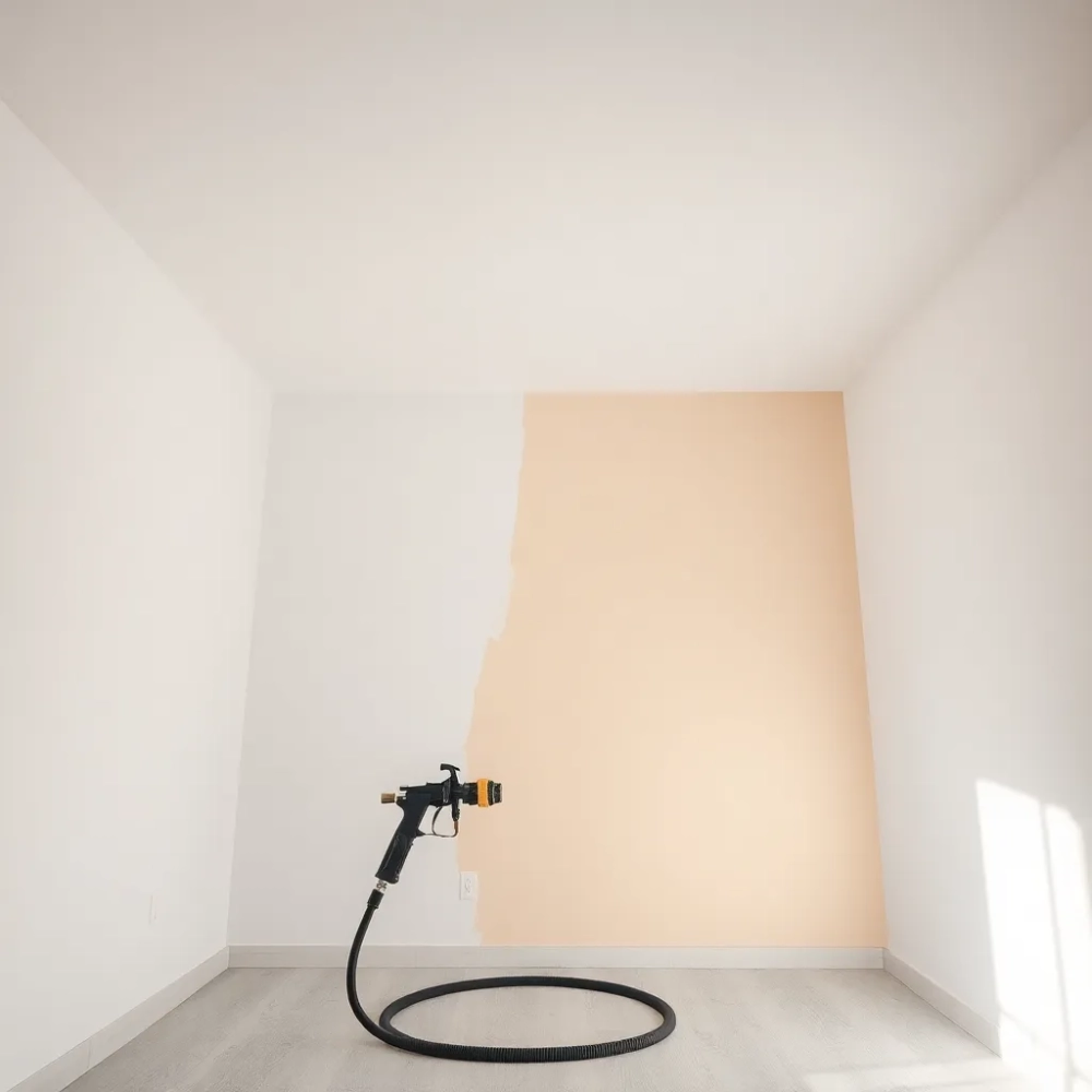 Malowanie natryskowe najpierw ściany czy sufit