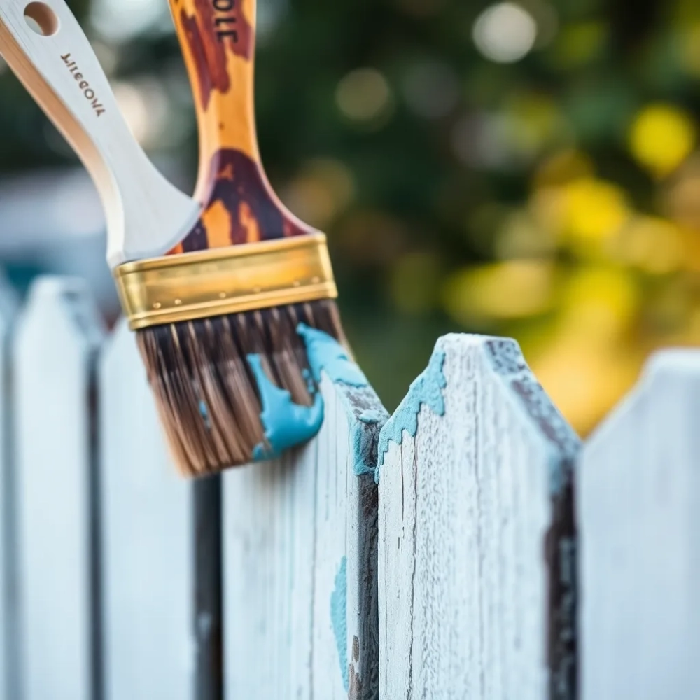 Malowanie ogrodzenia pędzlem cena