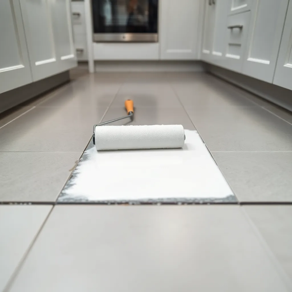 Malowanie płytek podłogowych w kuchni