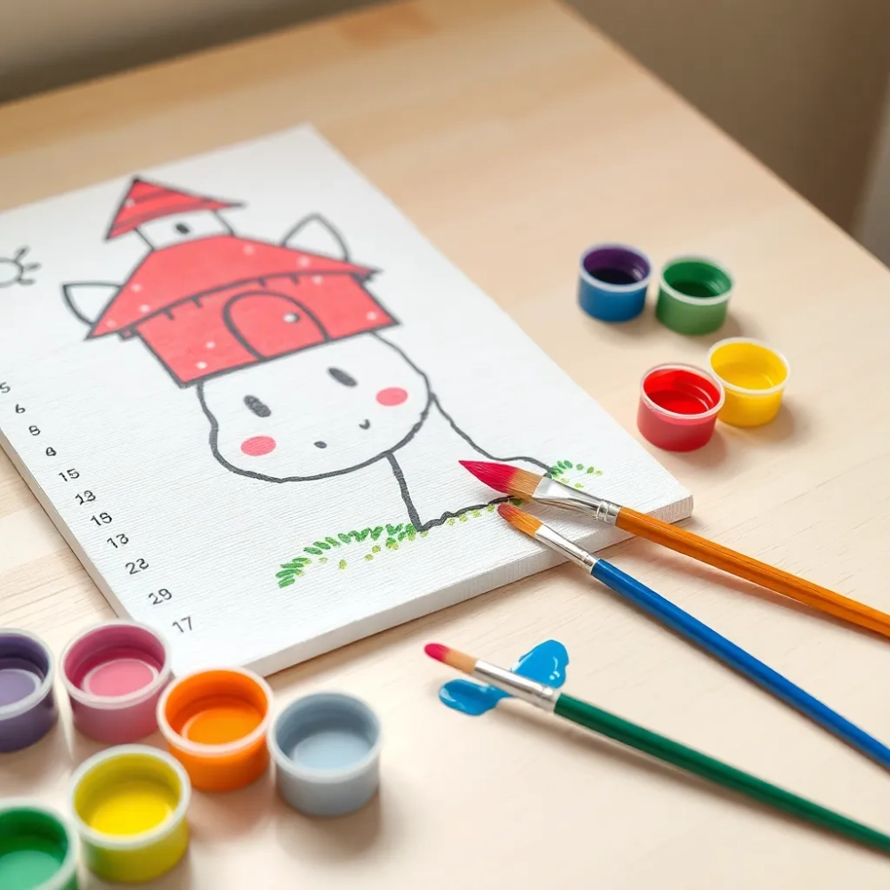 Malowanie po numerach dla dzieci 9 lat