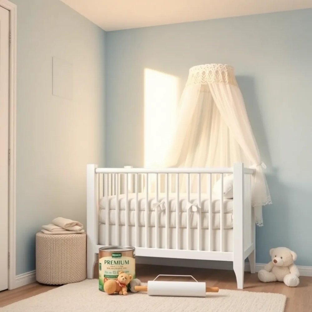 Malowanie ścian a niemowlę