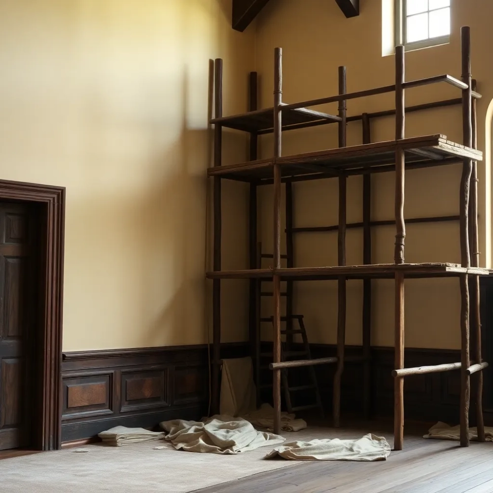 Malowanie ścian w zabytku