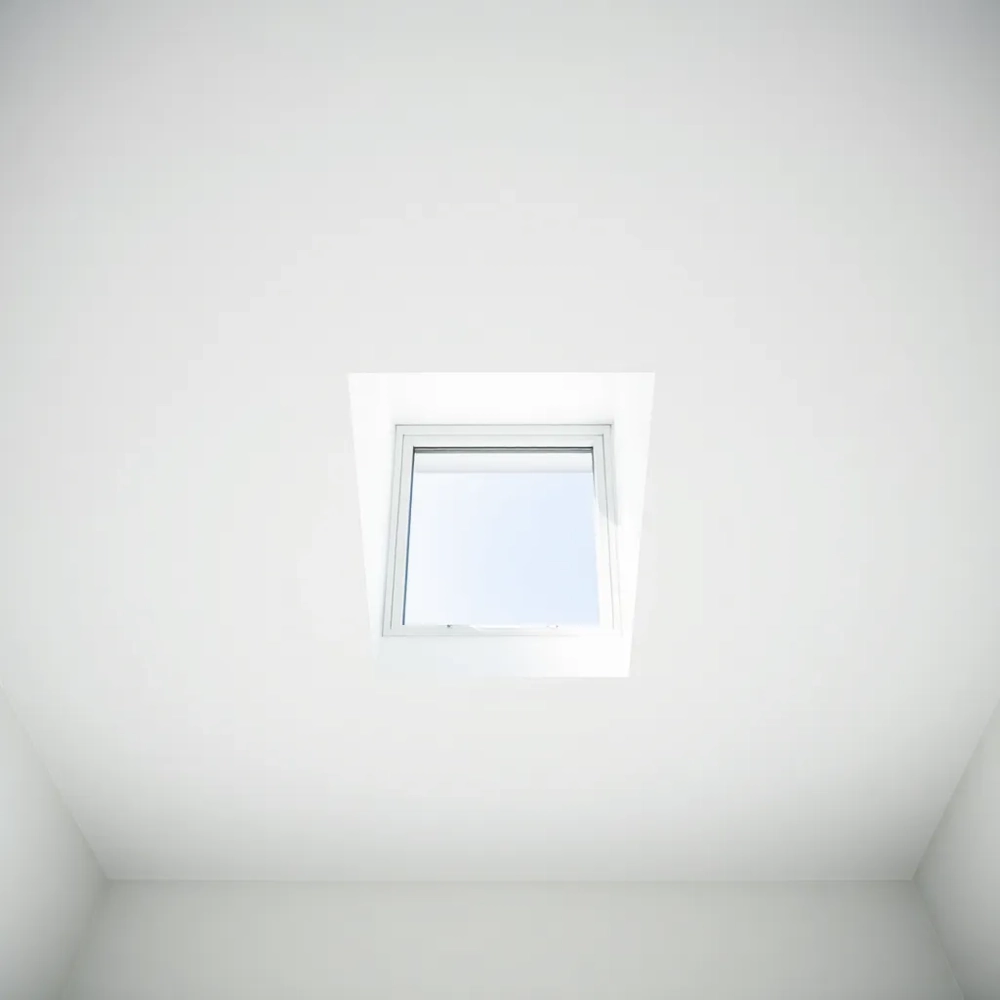 Malowanie sufitu równolegle do okna