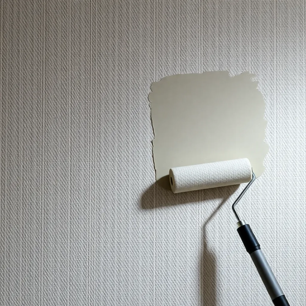 Malowanie tapety z włókna szklanego