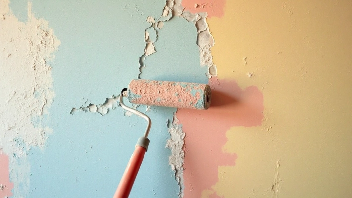 Malowanie tynku mozaikowego wewnętrznego