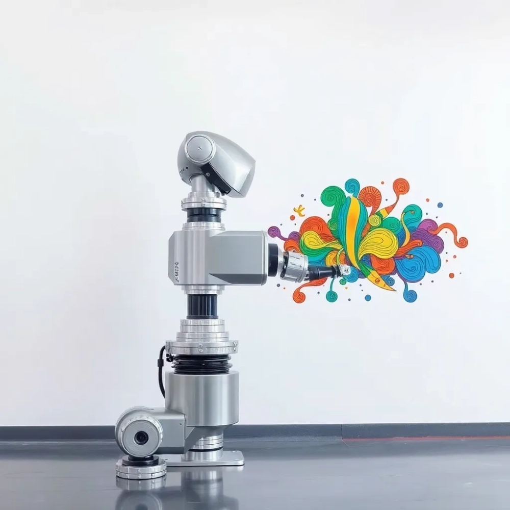 Maszyna do malowania obrazów na ścianie