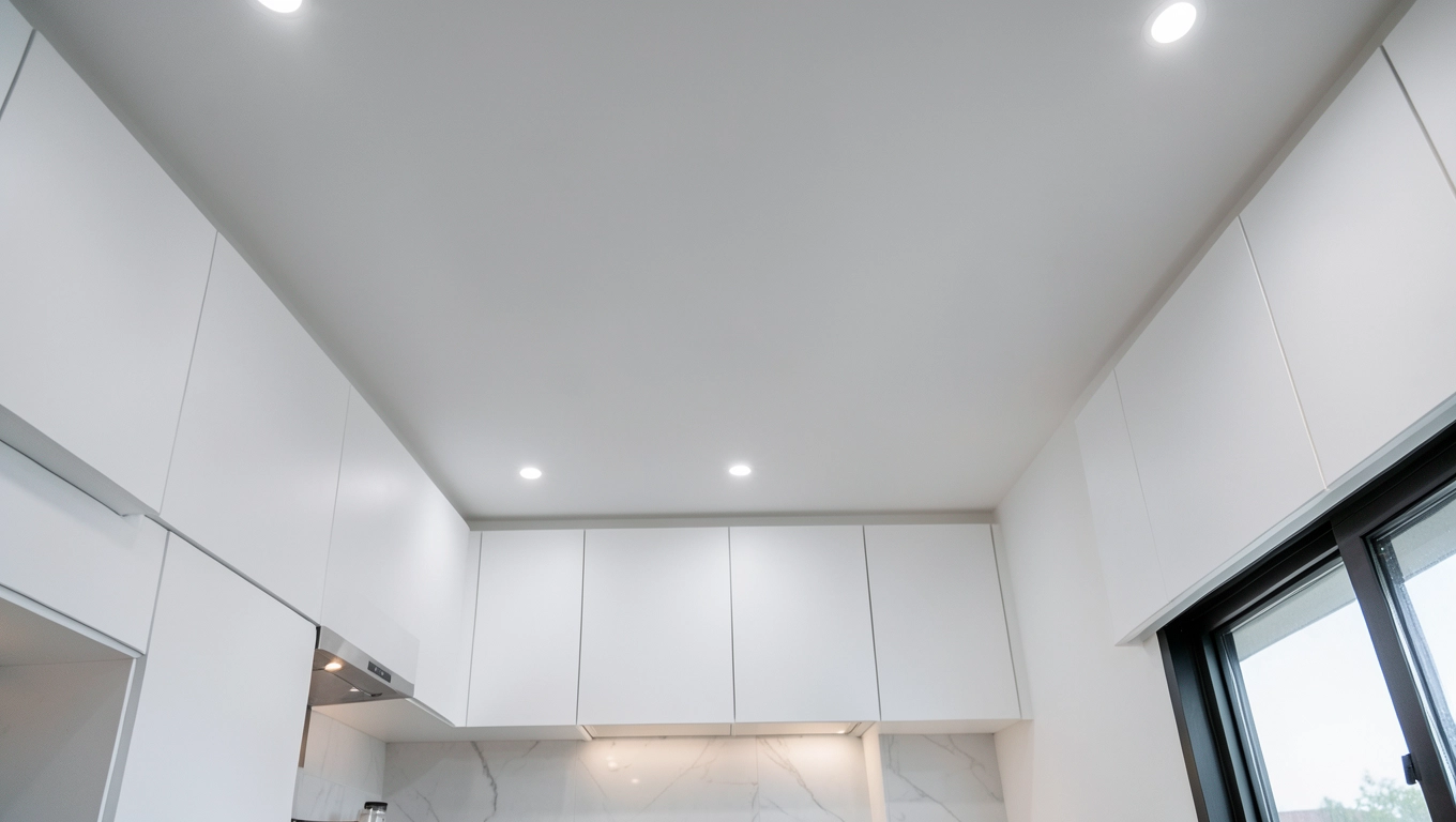 Matowe wykończenie farby sufitowej