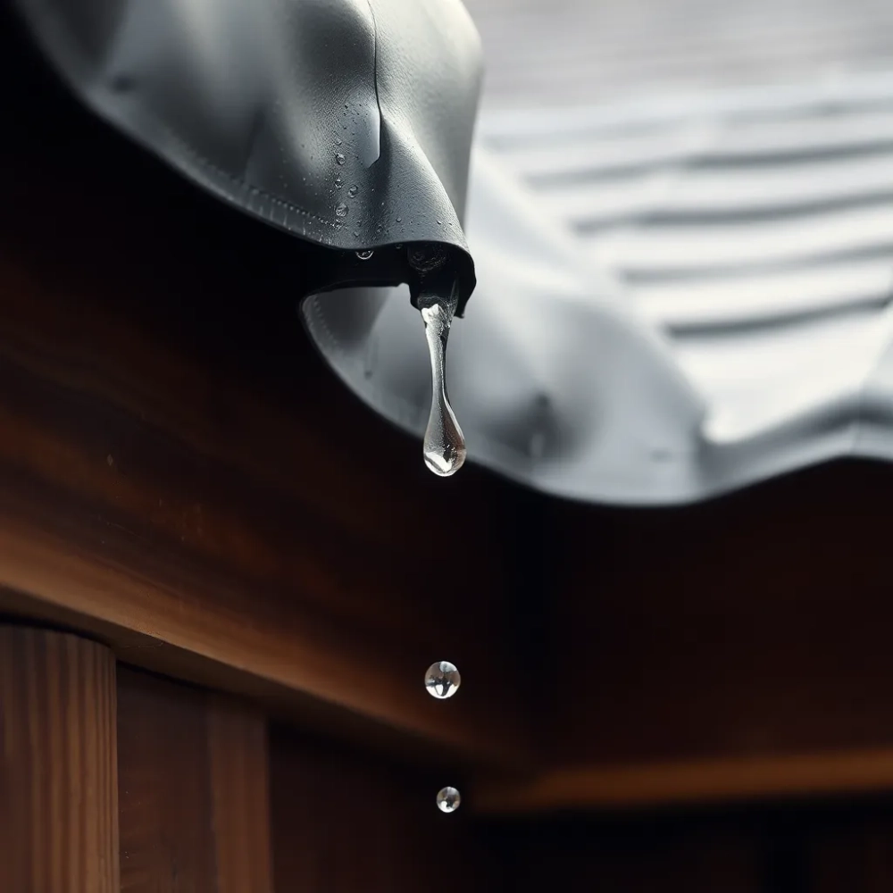 Membrana dachowa przecieka na krokwiach