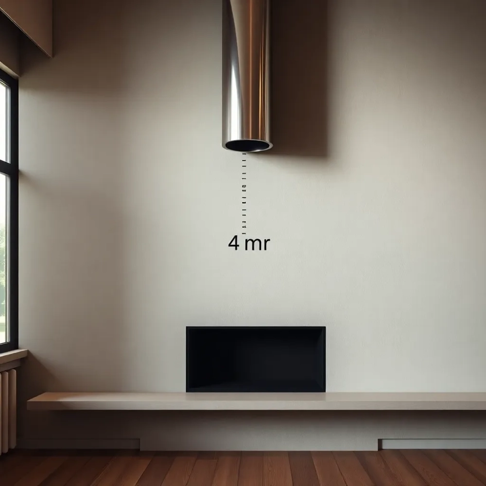 Minimalna wysokość komina do kominka