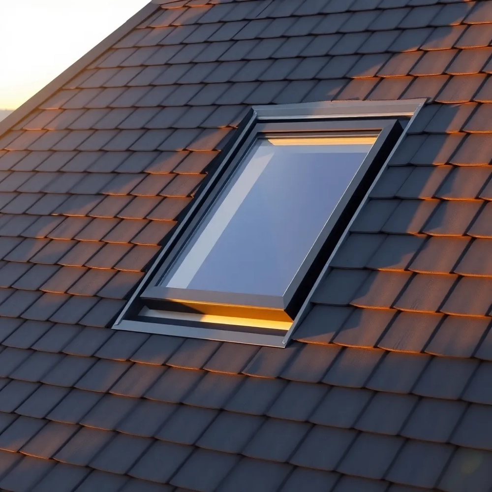 Minimalny spad dachu dla okna dachowego